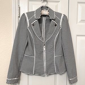 White House Black Market, Black & White Jacket, Size 4